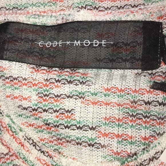 Code x Mode Green Multi Space Dye Sweater Size Small Jumper Top Blouse - Picture 7 of 9
